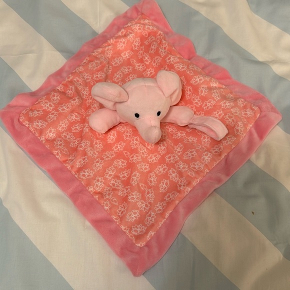 Carter's Elephant lovey/security blanket with soother holder - Picture 1 of 3
